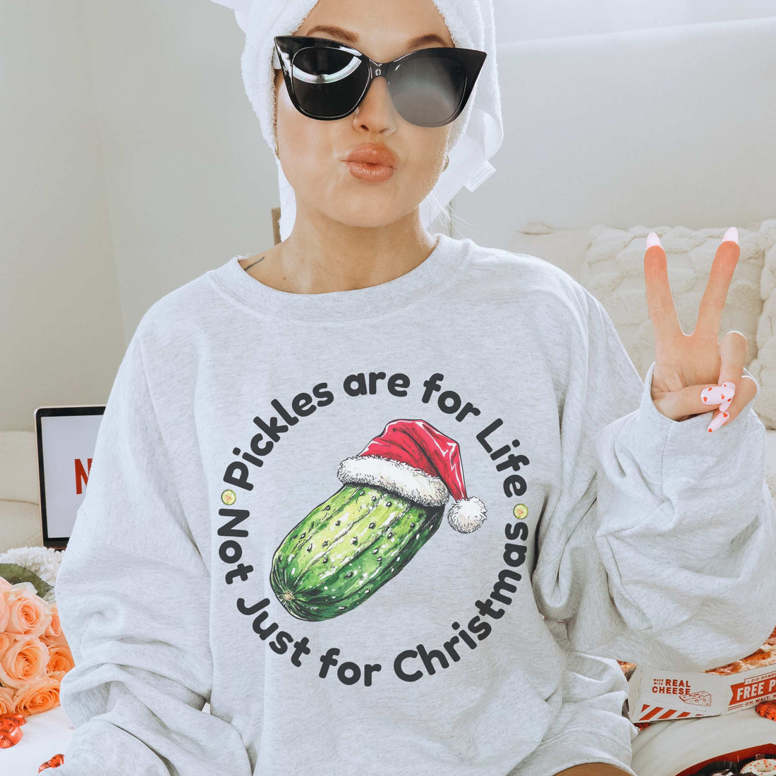 Pickles + Sweatshirts = The Ultimate Mom Combo