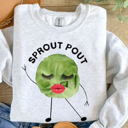 Sprout Pout Graphic Crewneck