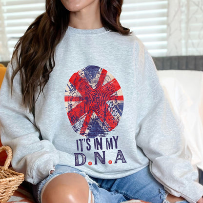 It's in my D.N.A PATRIOTIC Crewneck