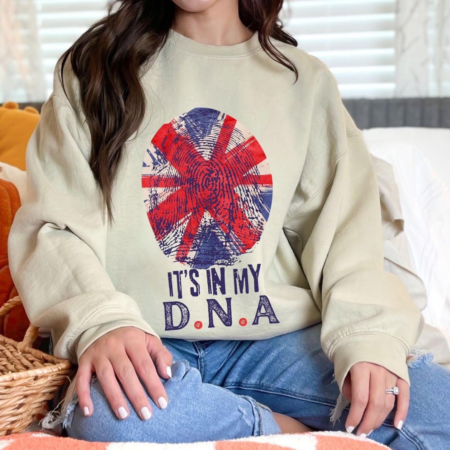 It's in my D.N.A PATRIOTIC Crewneck