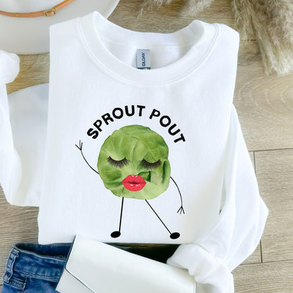 Sprout Pout Graphic Crewneck