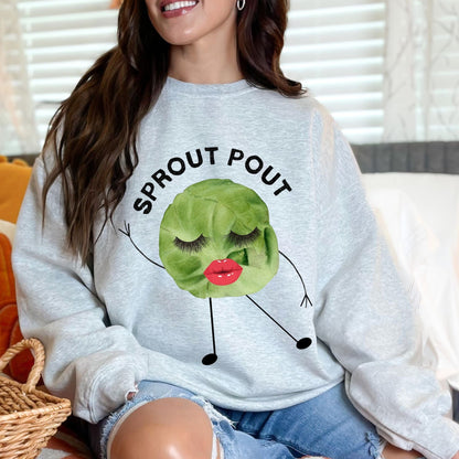 Sprout Pout Graphic Crewneck