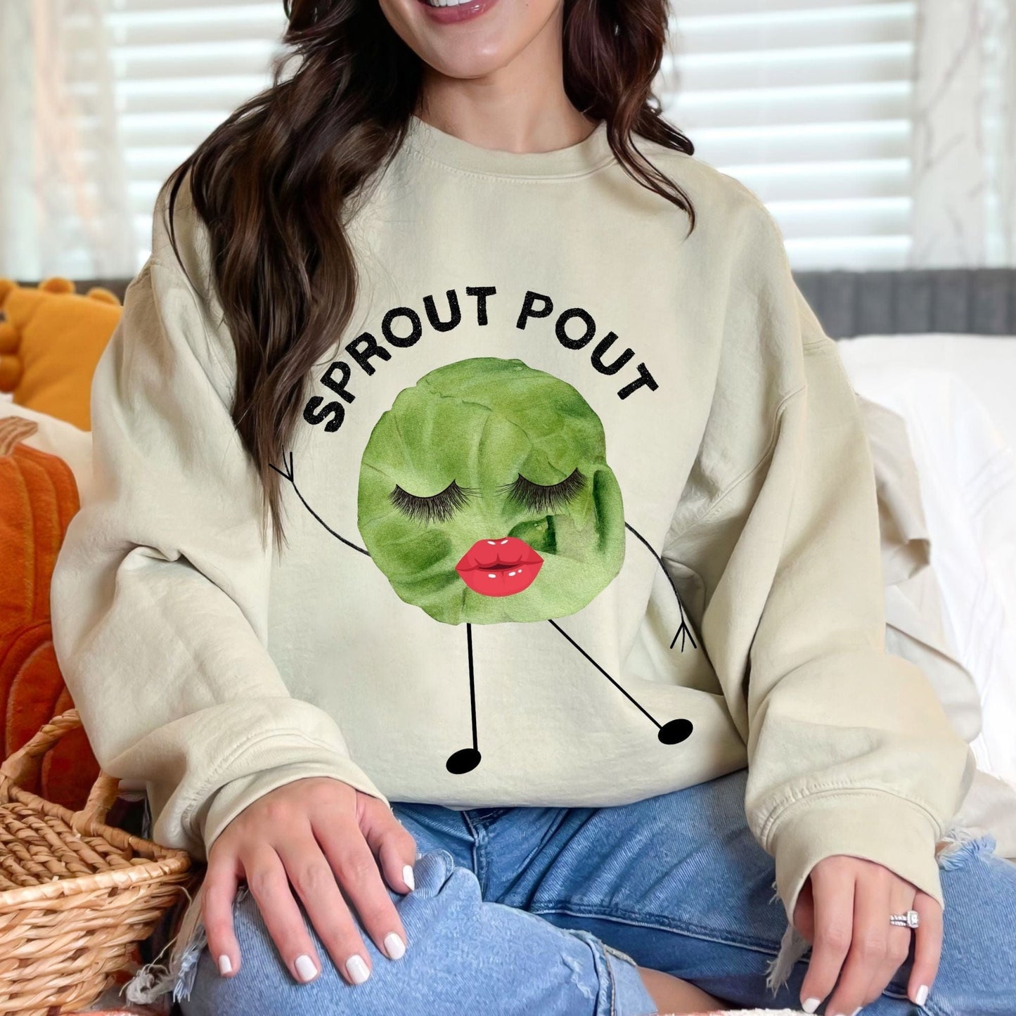 Sprout Pout Graphic Crewneck