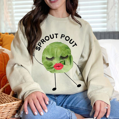 Sprout Pout Graphic Crewneck