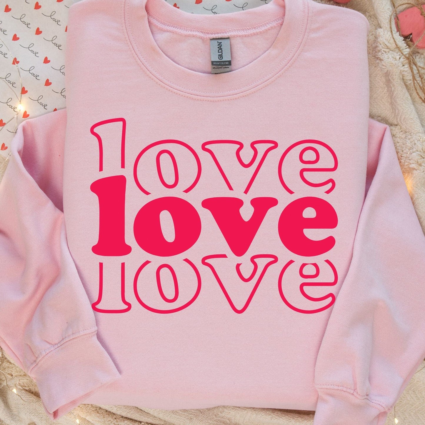 LOVE LOVE LOVE sweatshirt