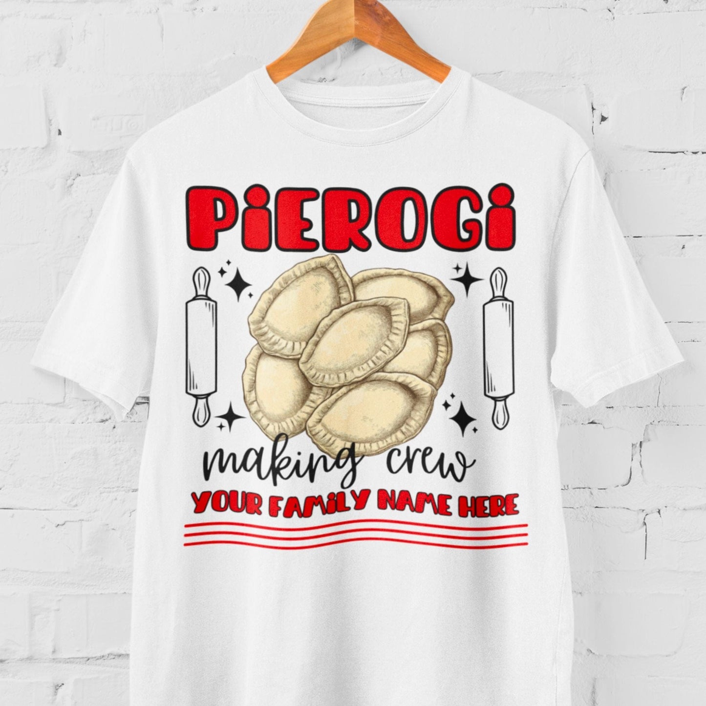 Personalized Pierogi Making Crew Shirt