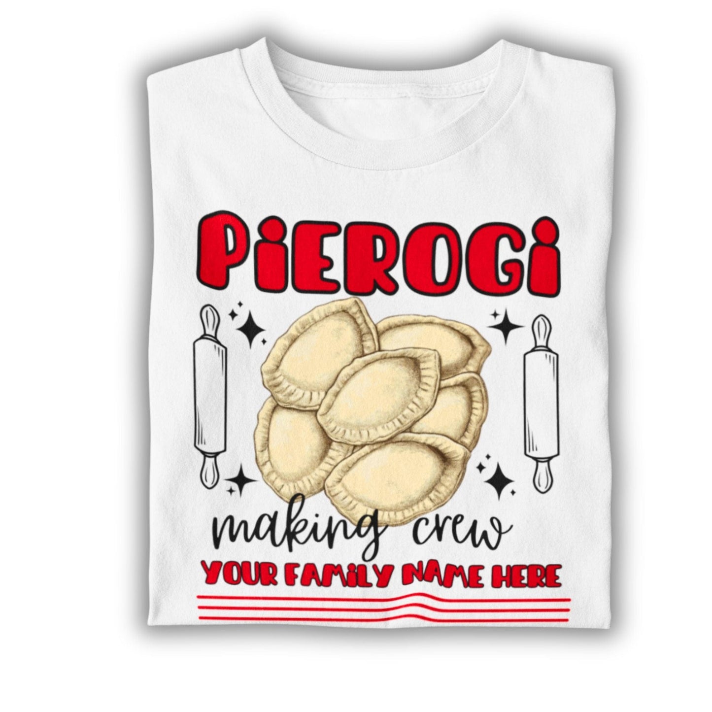 Personalized Pierogi Making Crew Shirt