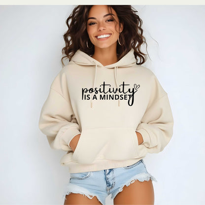 Embrace Positivity: Uplifting Mindset Hoodie for Good Vibes