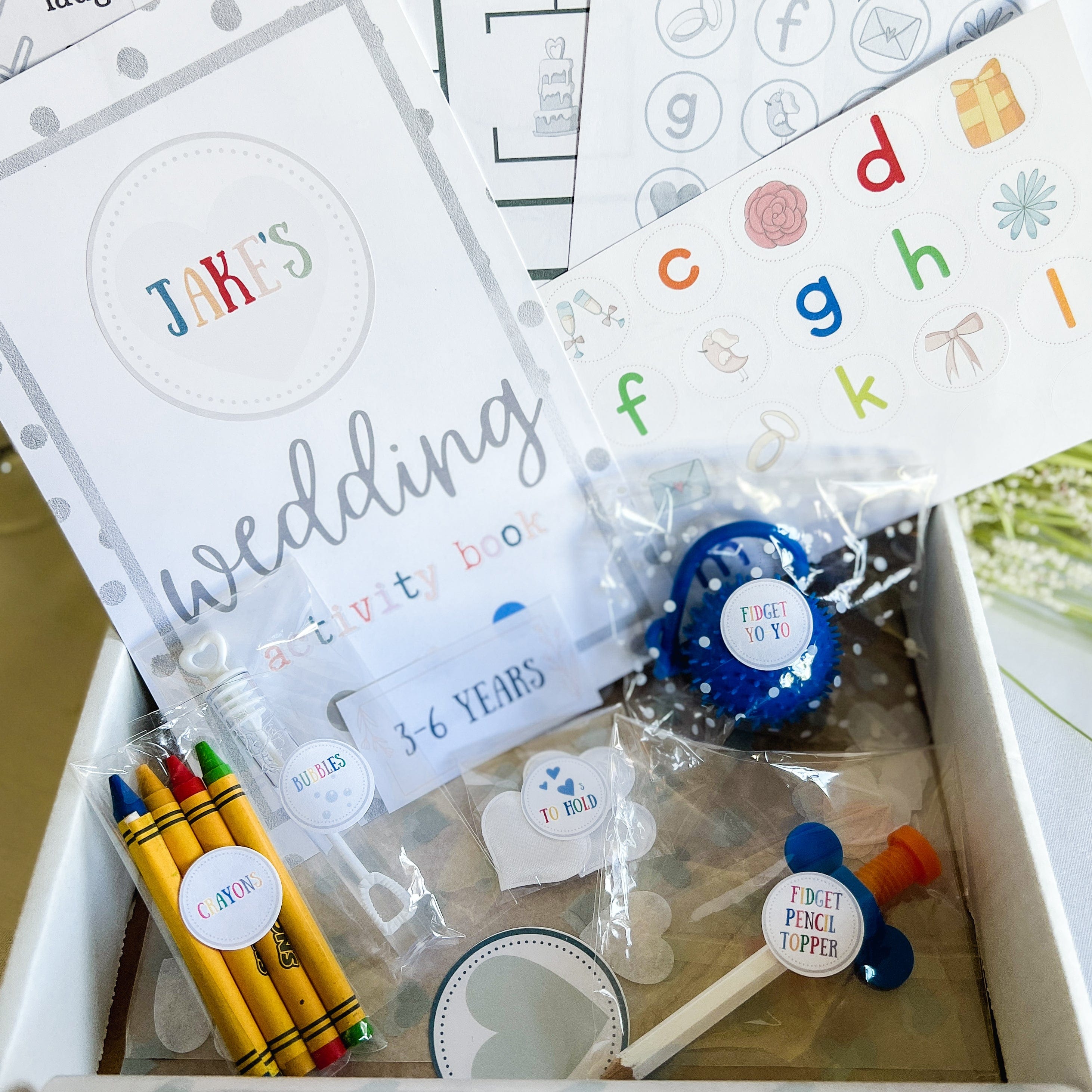 Personalized busy shop box