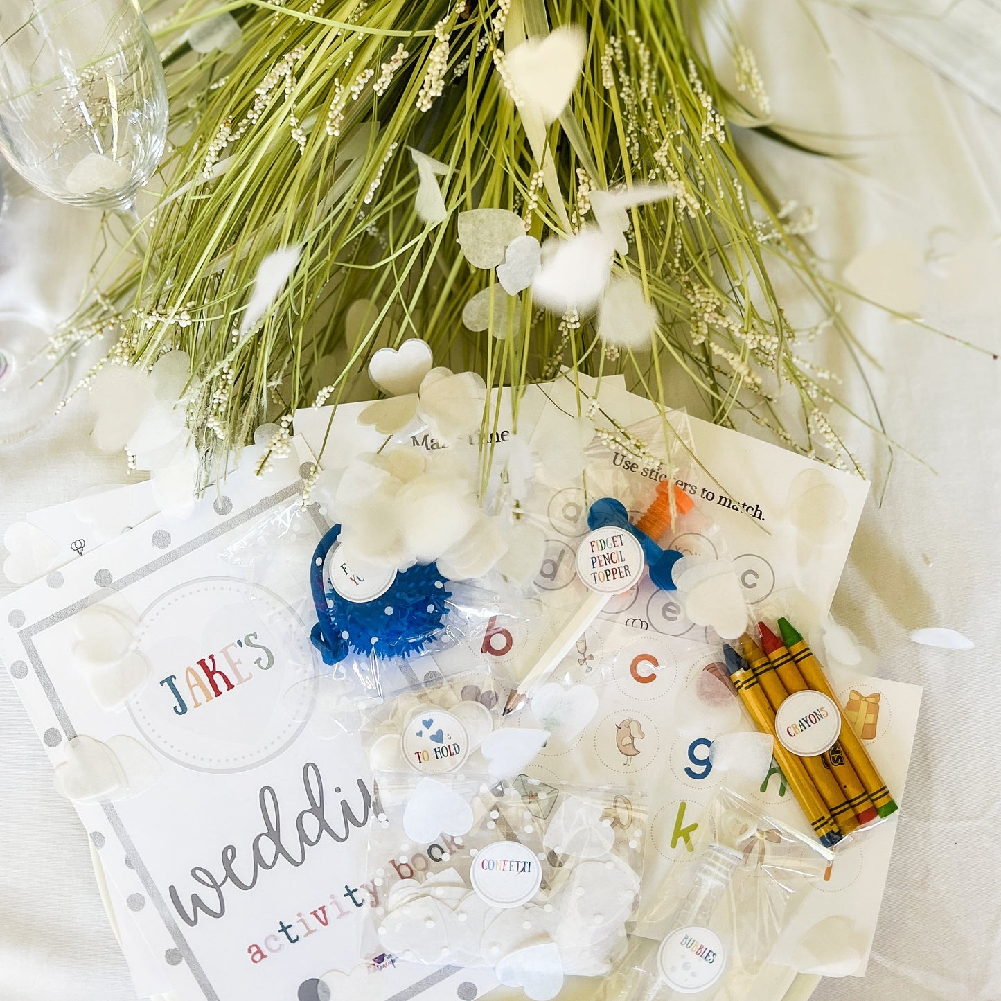 Personalized Wedding Themed Busy Box