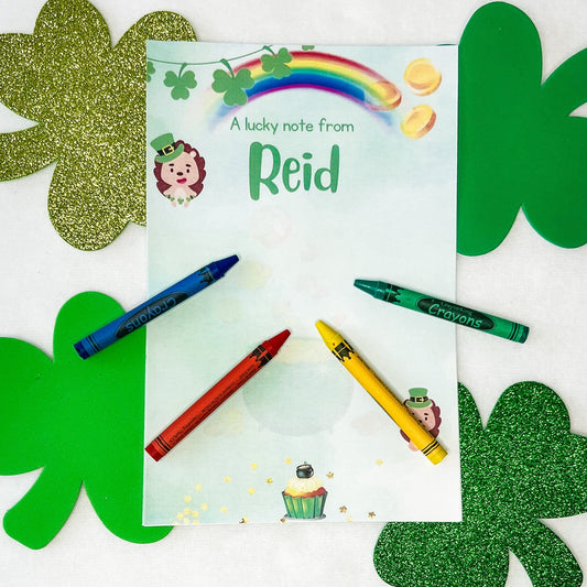 St. Patrick's themed Personalized notepad