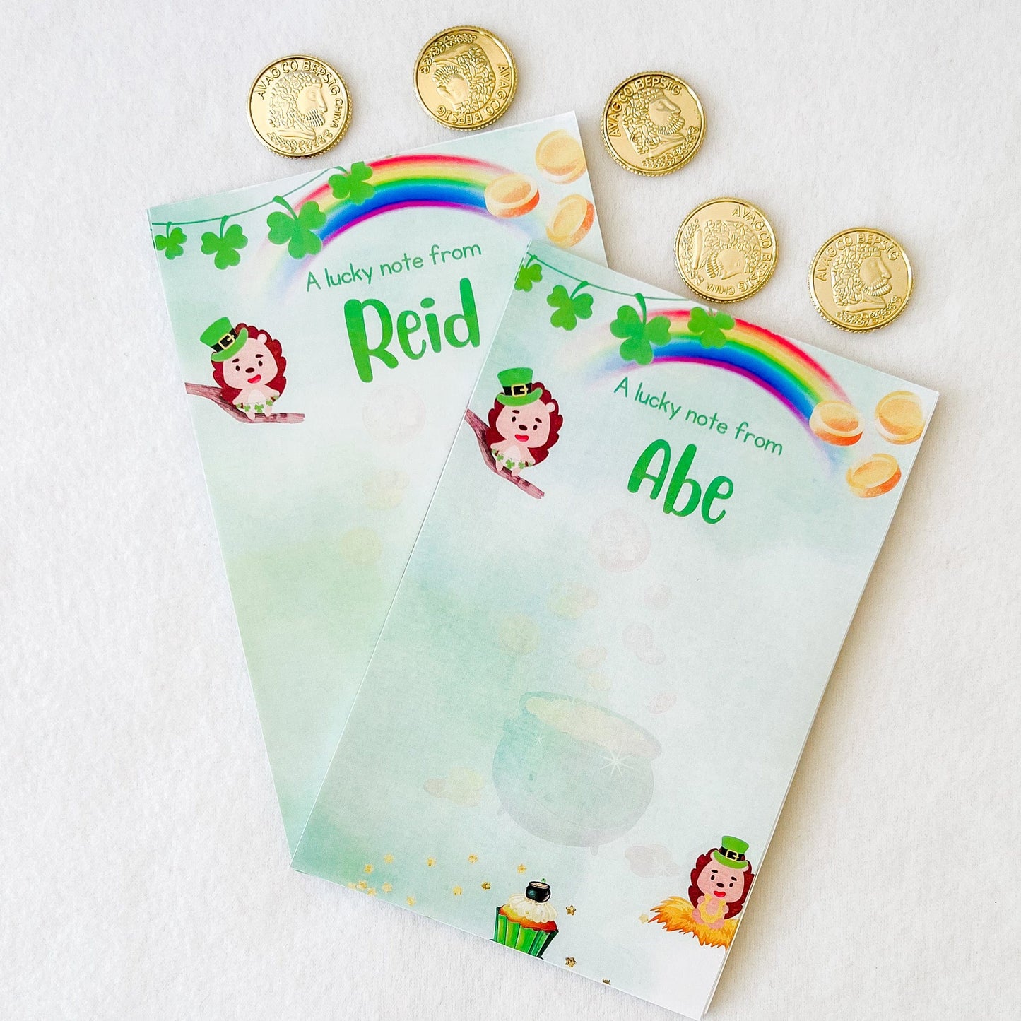 St. Patrick's themed Personalized notepad